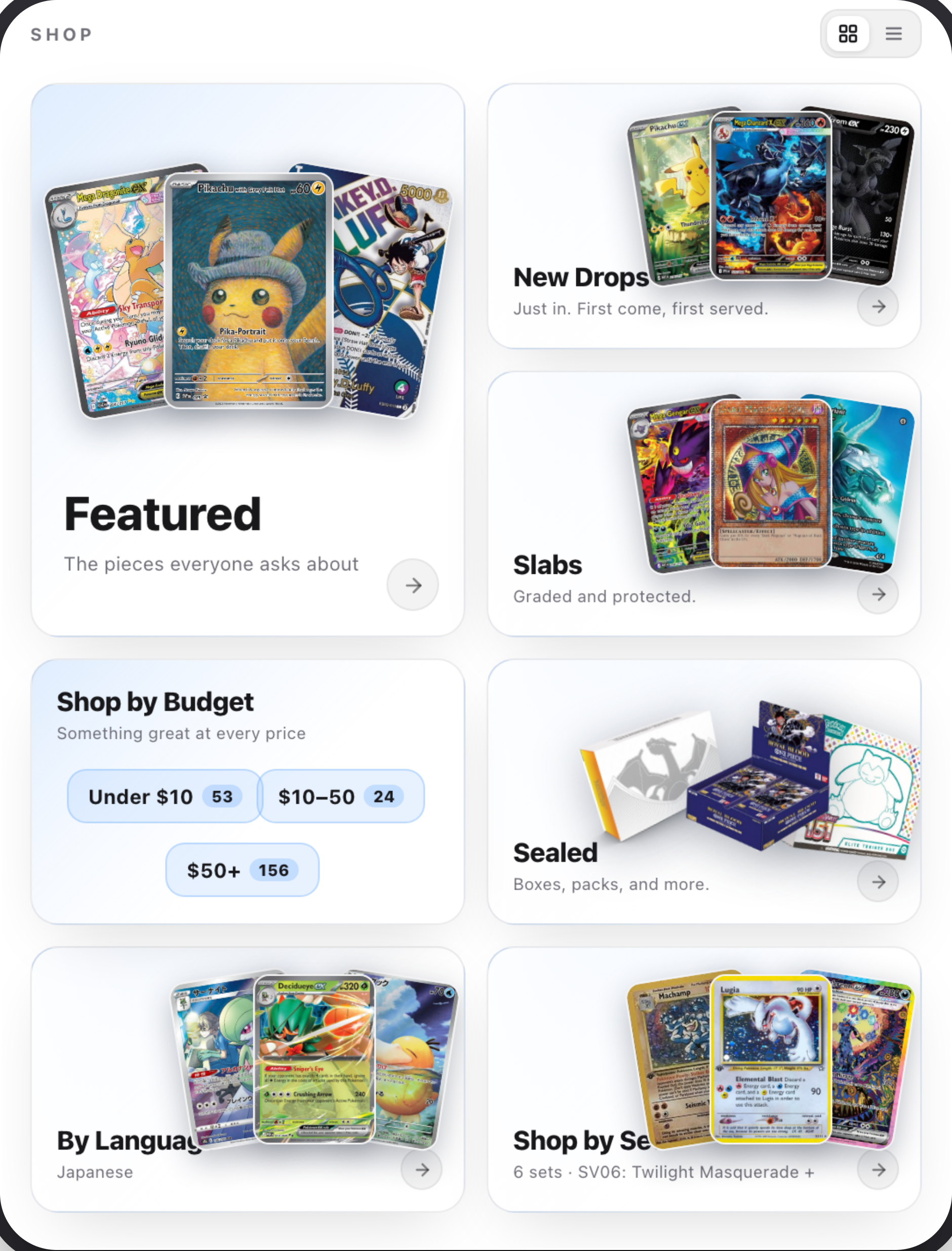 Buyer catalog on phone